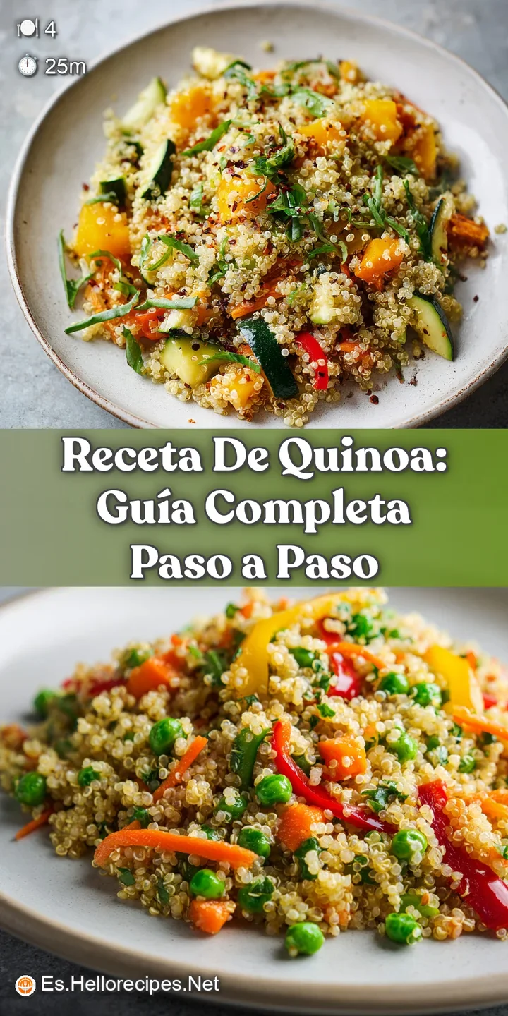 Close-up of quinoa: individual grains glistening with a light dressing. Diced red pepper and fresh herbs add color and inv...
