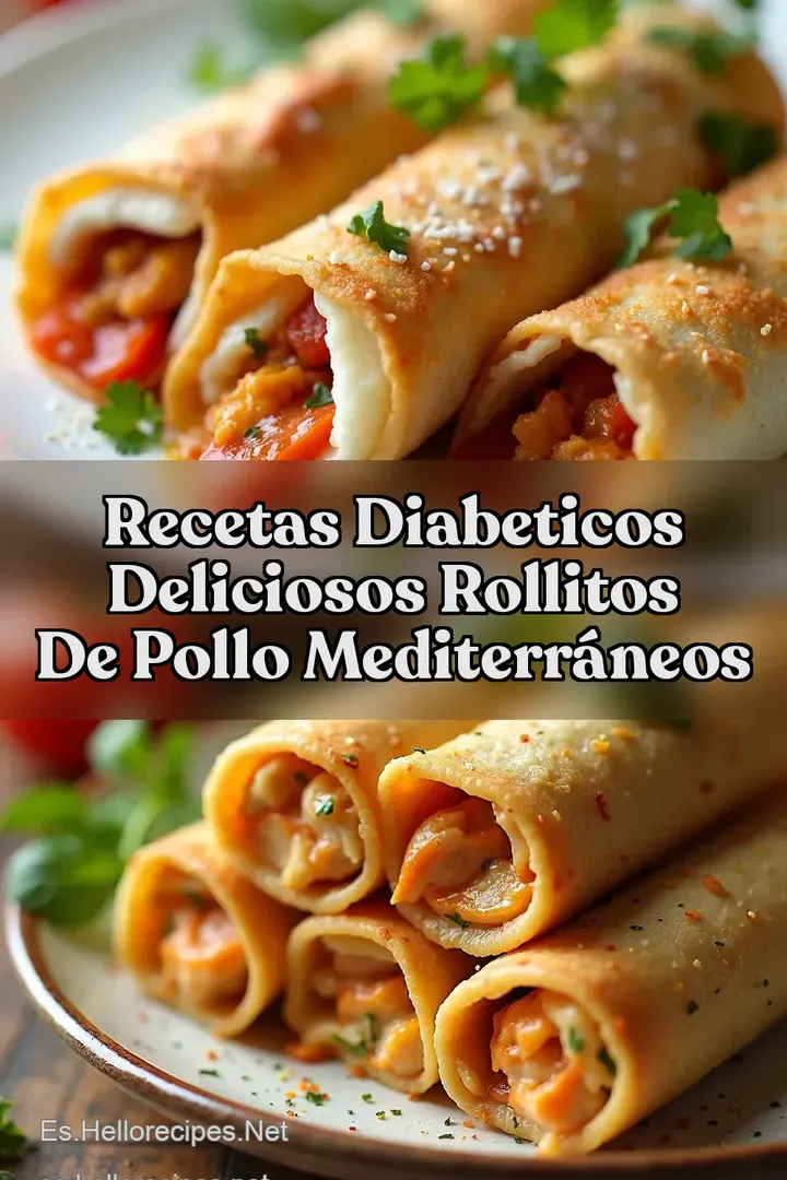Recetas Diabeticos Deliciosos Rollitos de Pollo Mediterr&aacute;neos