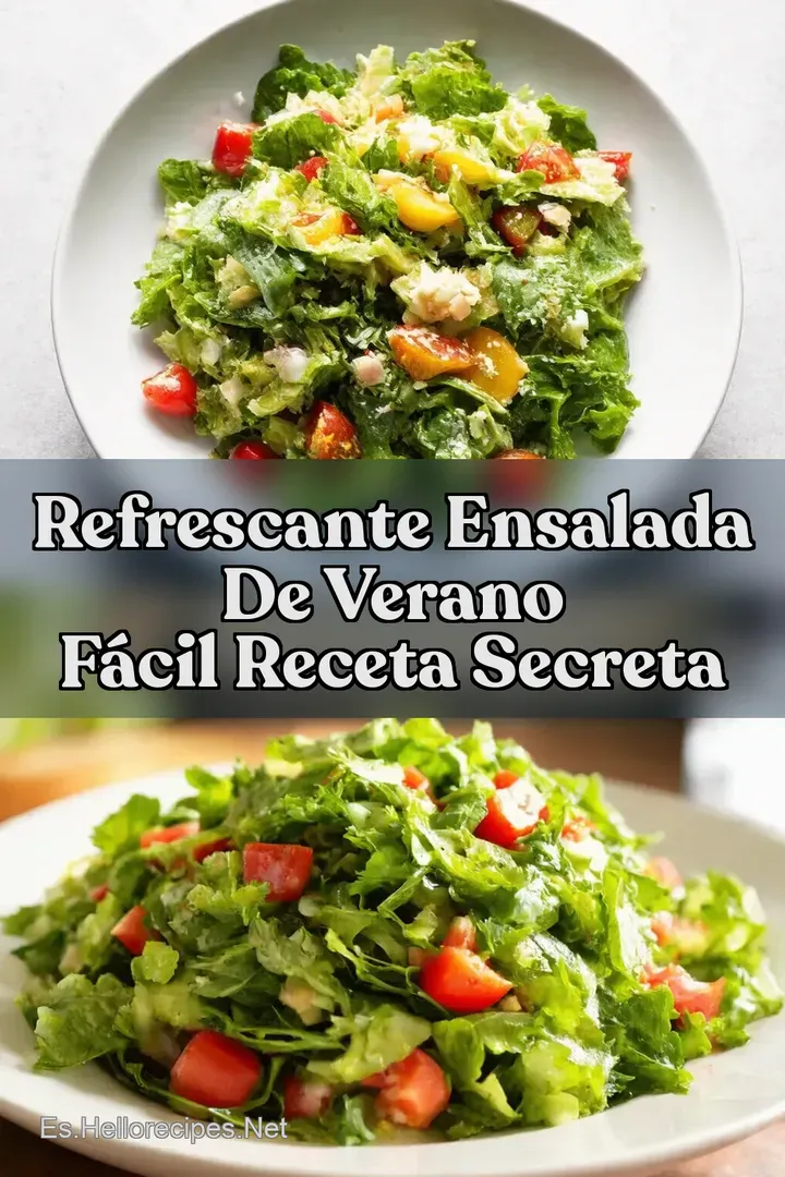 Refrescante Ensalada De Verano F&aacute;cil Receta Secreta