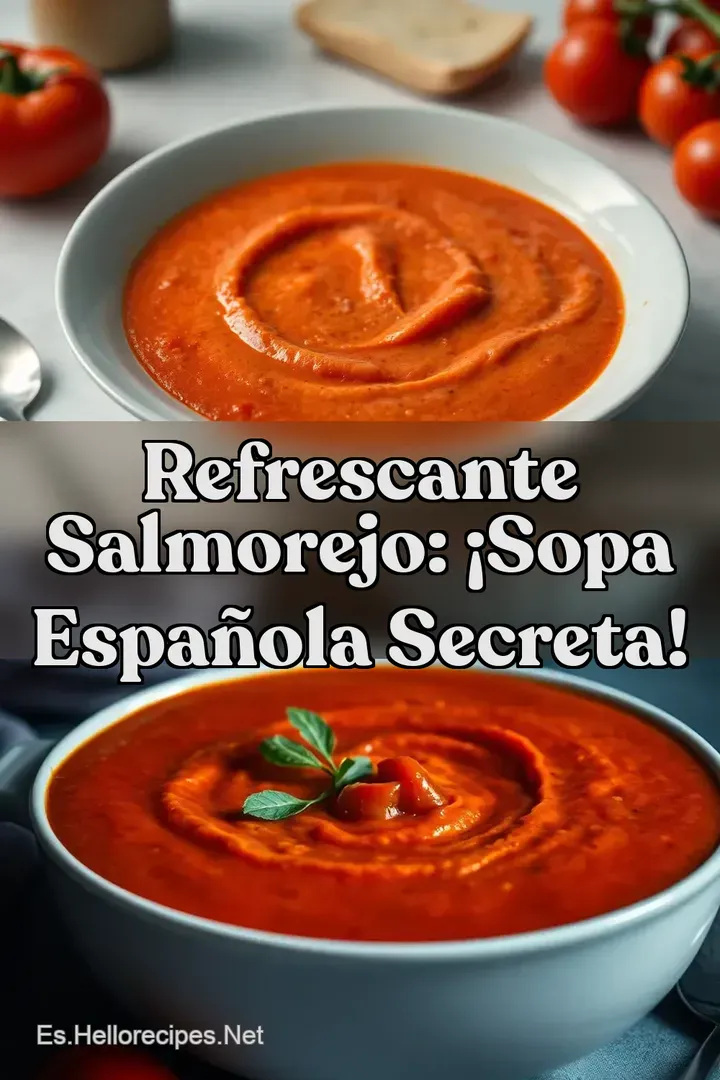 Refrescante Salmorejo: &iexcl;Sopa Espa&ntilde;ola Secreta!