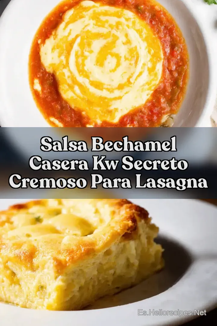 Salsa Bechamel Casera kw Secreto Cremoso Para Lasagna