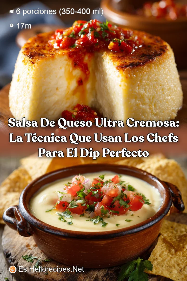 Salsa de queso ultra cremosa: La t&eacute;cnica que usan los chefs para el dip perfecto