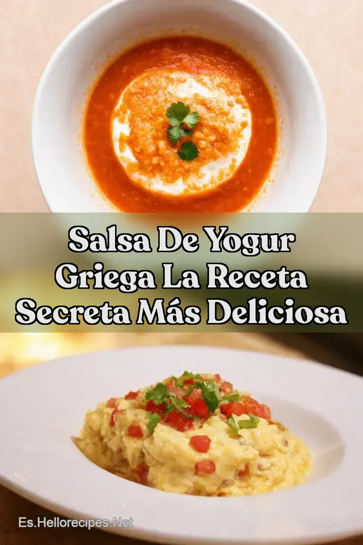 Salsa de Yogur Griega La Receta Secreta M&aacute;s Deliciosa