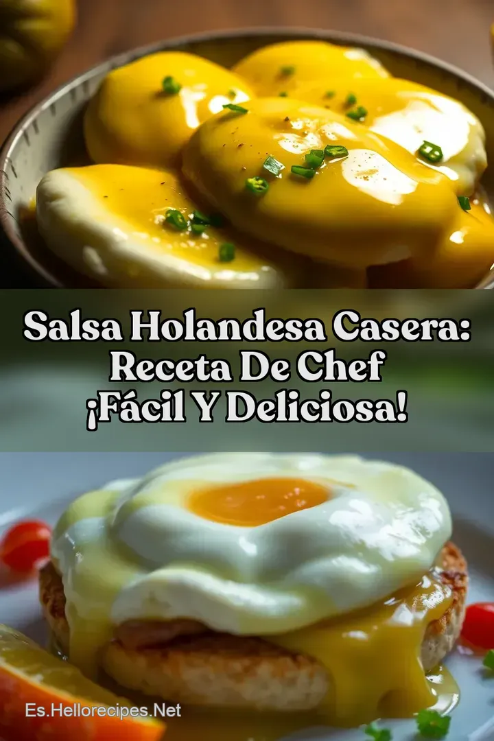 Salsa Holandesa Casera: Receta de Chef &iexcl;F&aacute;cil y Deliciosa!
