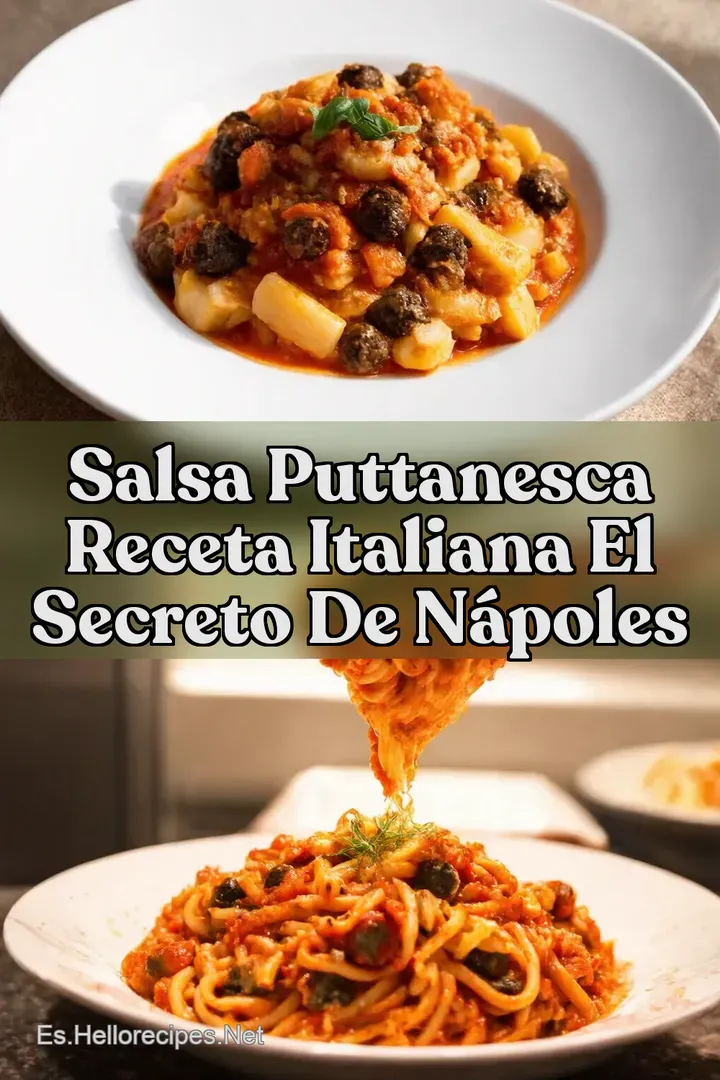 Salsa Puttanesca Receta Italiana El Secreto de N&aacute;poles