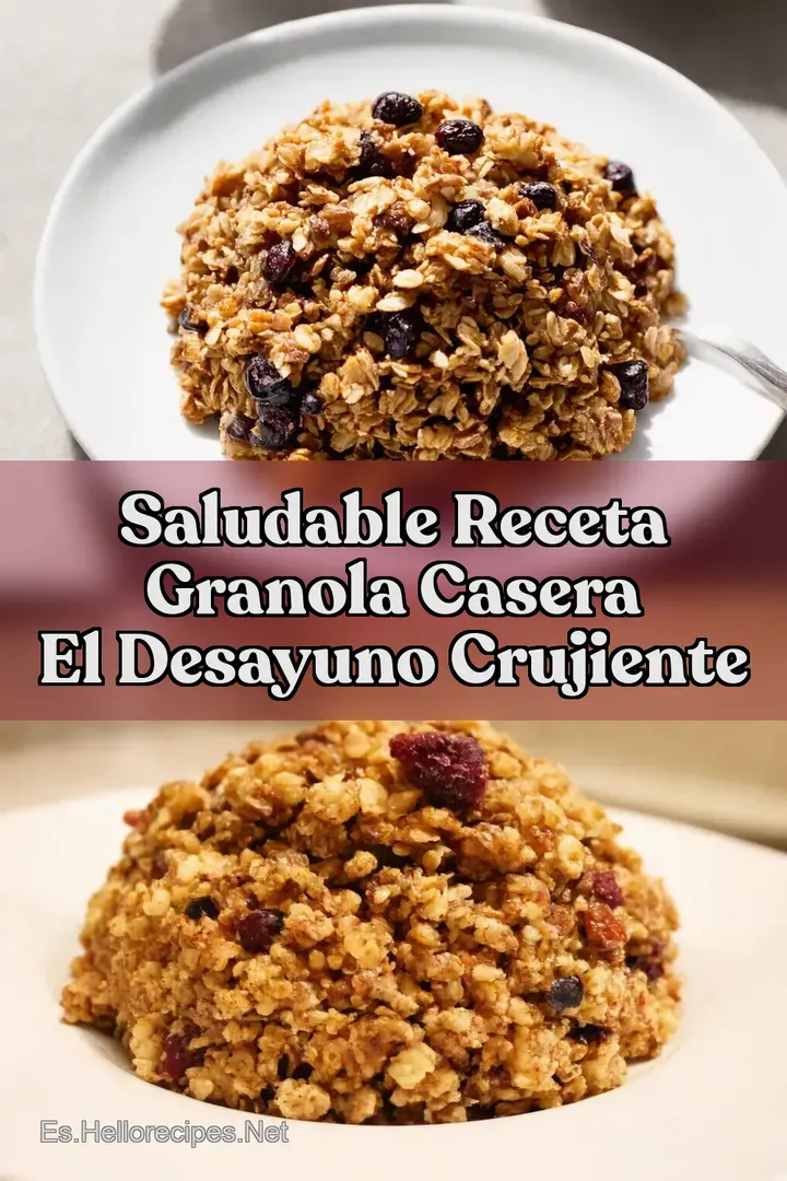 Saludable Receta Granola Casera El Desayuno Crujiente