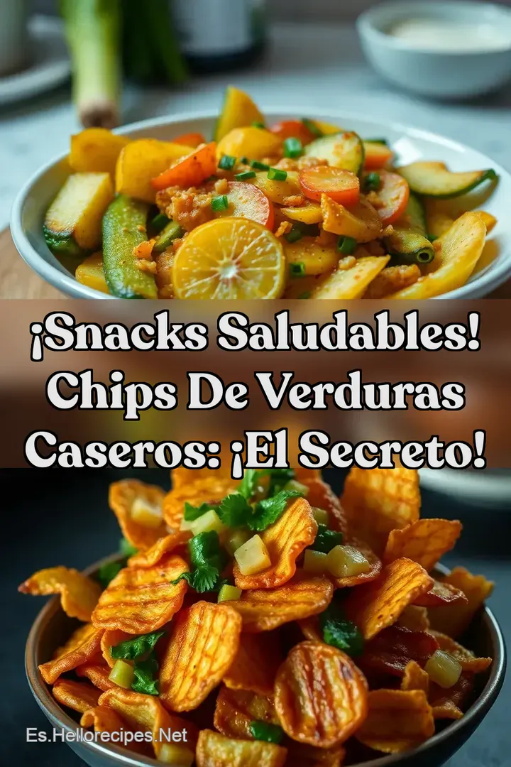 &iexcl;Snacks Saludables! Chips de Verduras Caseros: &iexcl;El Secreto!