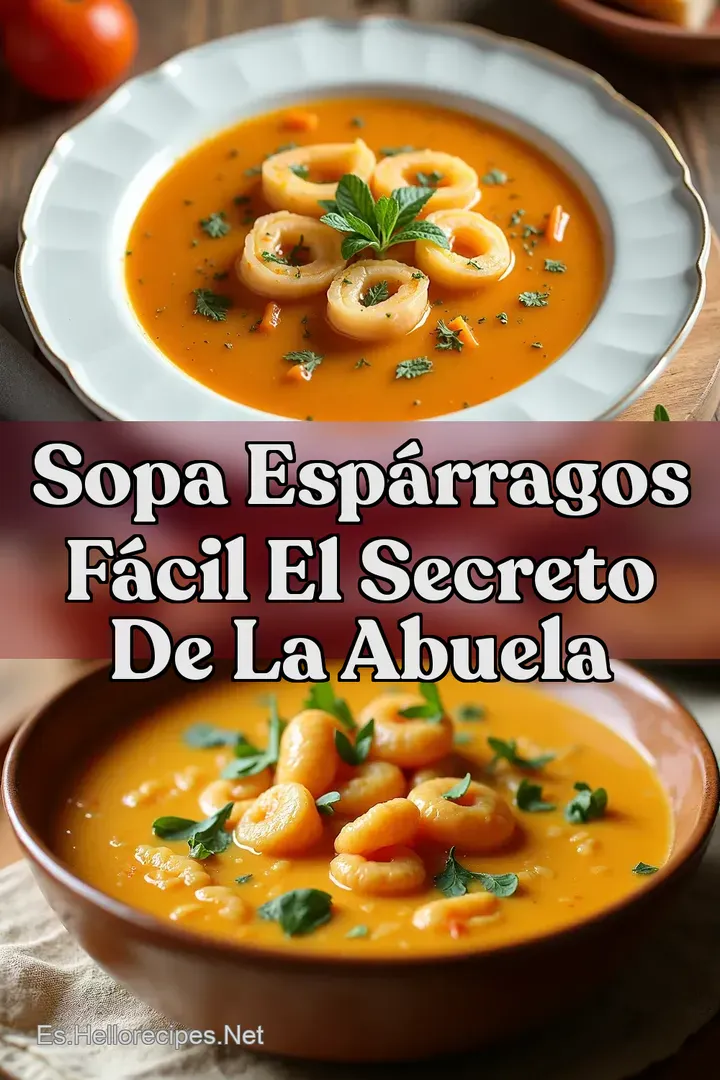 Sopa Esp&aacute;rragos F&aacute;cil El Secreto de la Abuela
