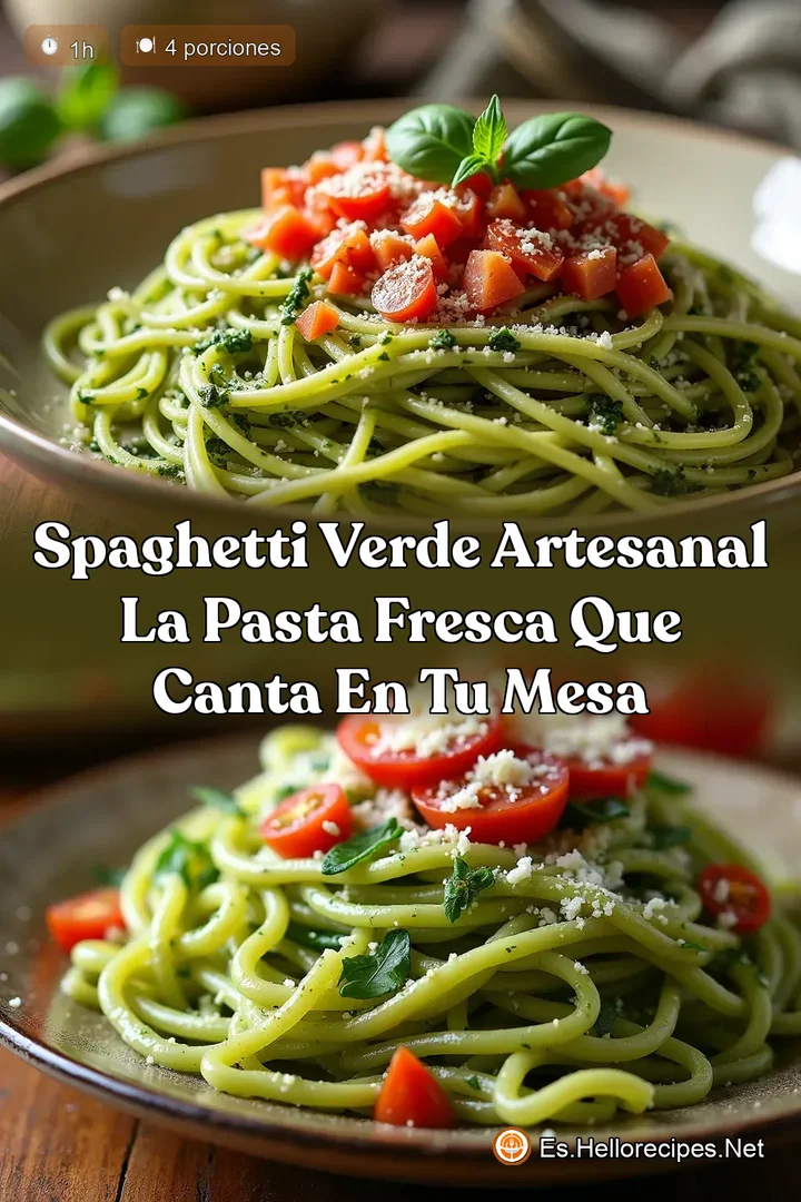 Spaghetti Verde Artesanal La Pasta Fresca que Canta en tu Mesa