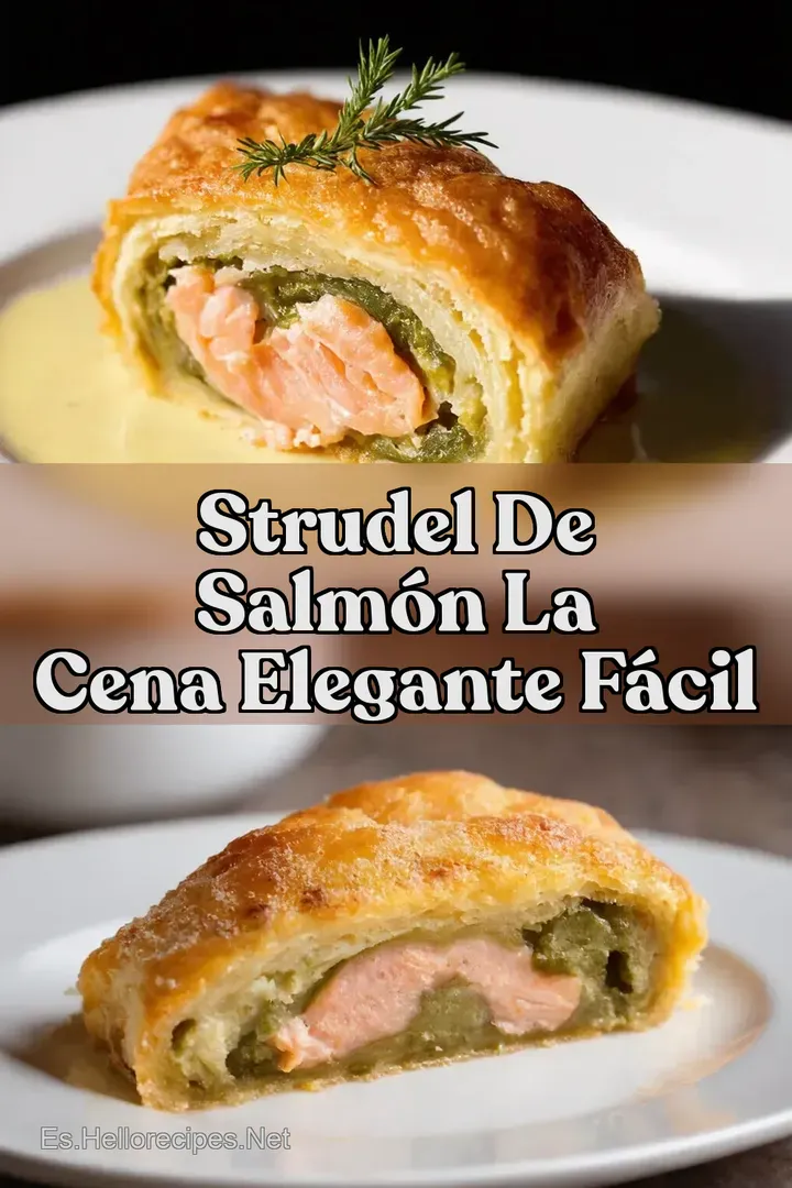 Strudel de salm&oacute;n La cena elegante f&aacute;cil