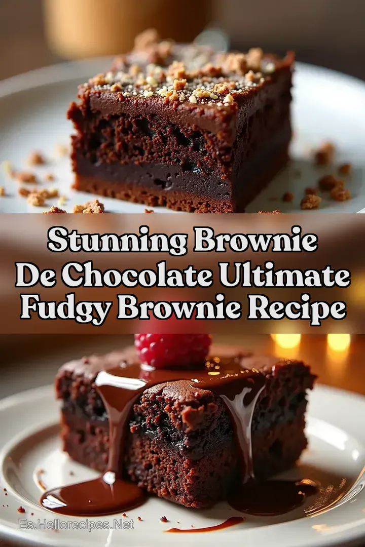 Stunning Brownie de Chocolate Ultimate Fudgy Brownie Recipe