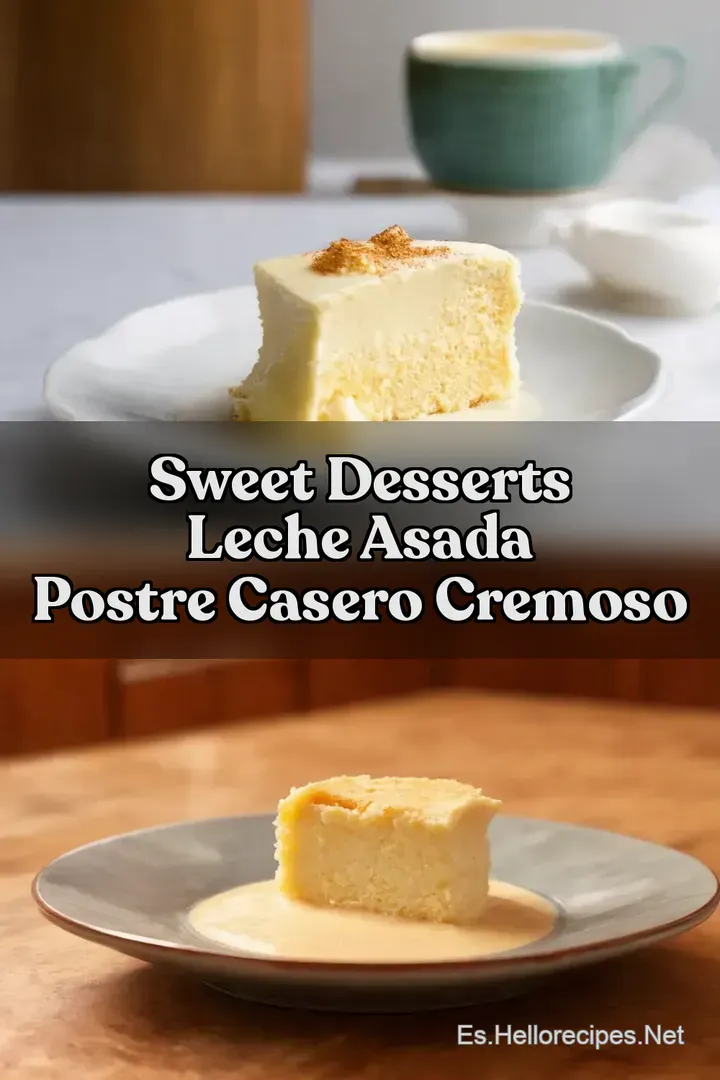 Sweet Desserts Leche Asada Postre Casero Cremoso