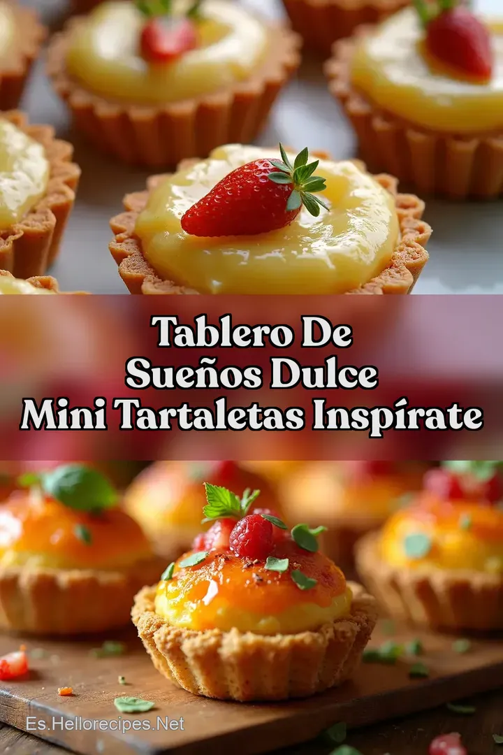 Tablero de Sue&ntilde;os Dulce Mini Tartaletas Insp&iacute;rate