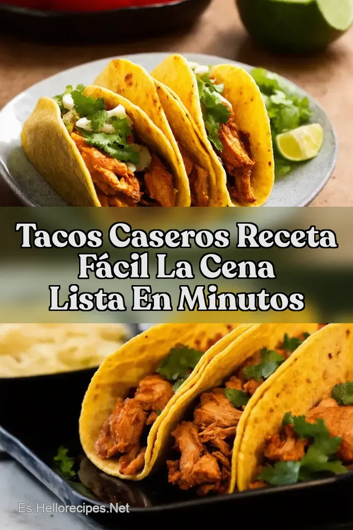 Tacos Caseros Receta F&aacute;cil La Cena Lista en Minutos
