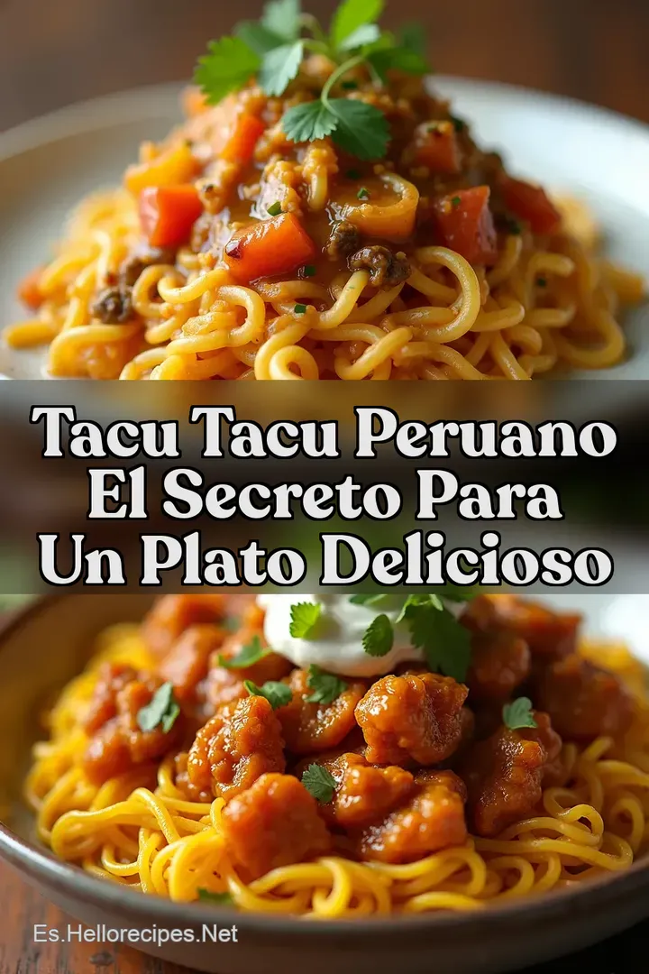Tacu Tacu Peruano El Secreto para un Plato Delicioso