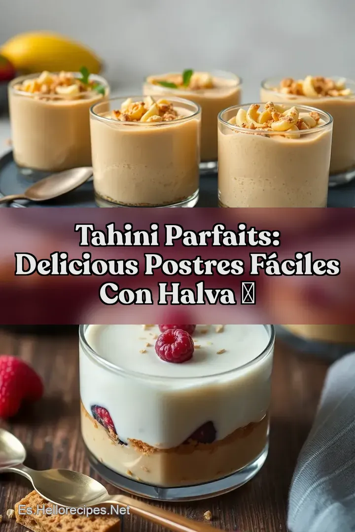 Tahini Parfaits: Delicious Postres F&aacute;ciles con Halva ✨