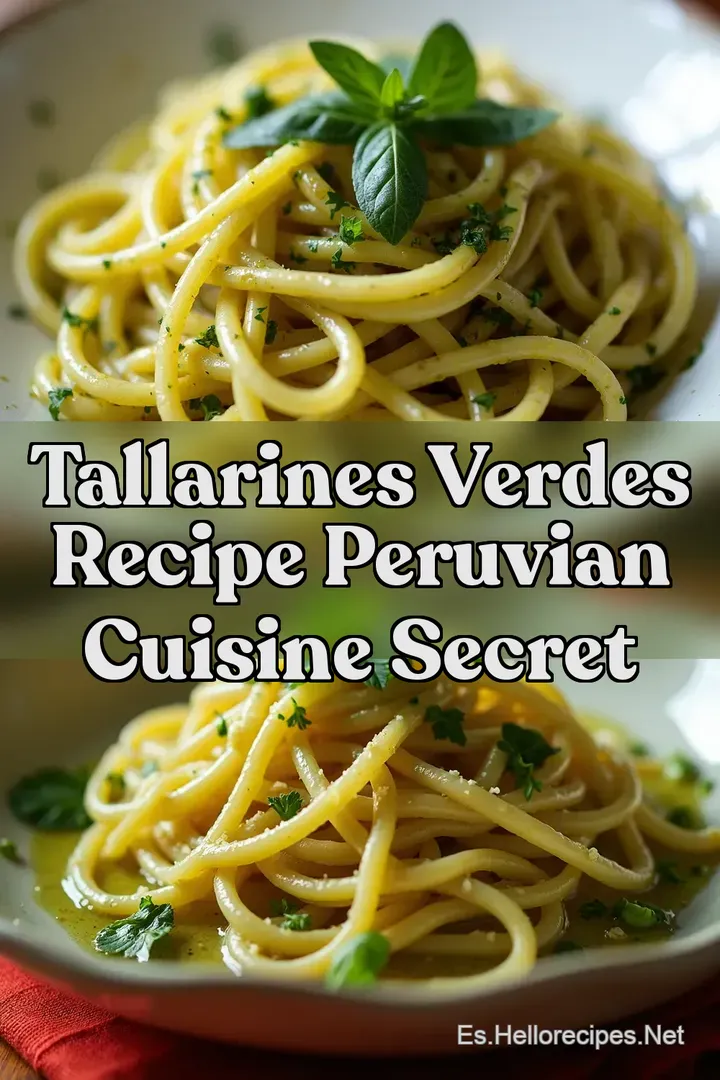 Tallarines Verdes Recipe Peruvian Cuisine Secret