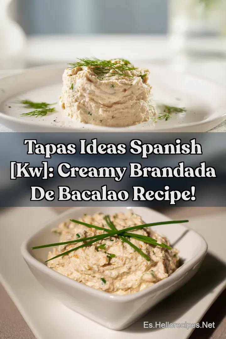 Tapas Ideas Spanish [kw]: Creamy Brandada de Bacalao Recipe!