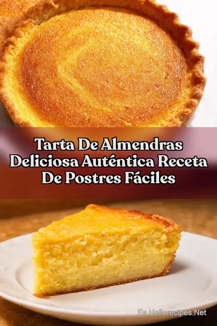 Tarta de Almendras Deliciosa Aut&eacute;ntica Receta de Postres F&aacute;ciles