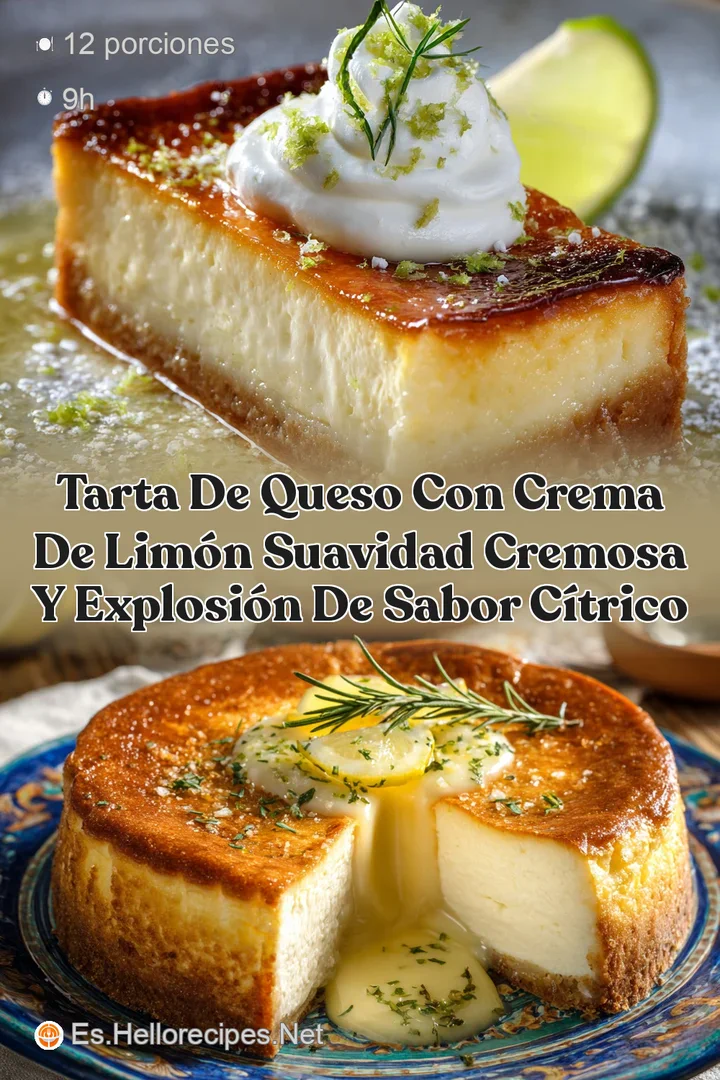 Tarta de Queso con Crema de Lim&oacute;n Suavidad Cremosa y Explosi&oacute;n de Sabor C&iacute;trico