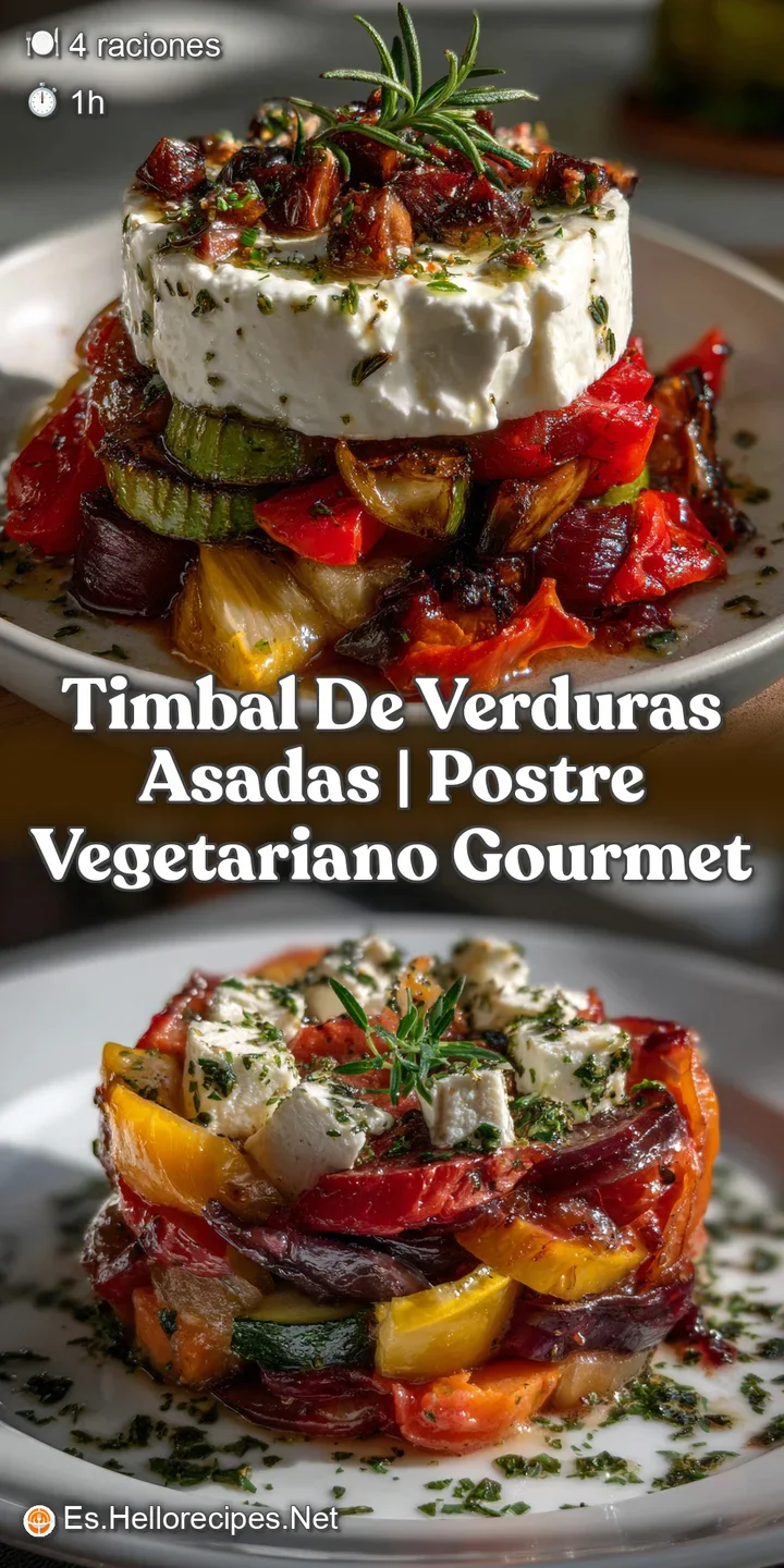 Timbal de Verduras Asadas | Postre Vegetariano Gourmet