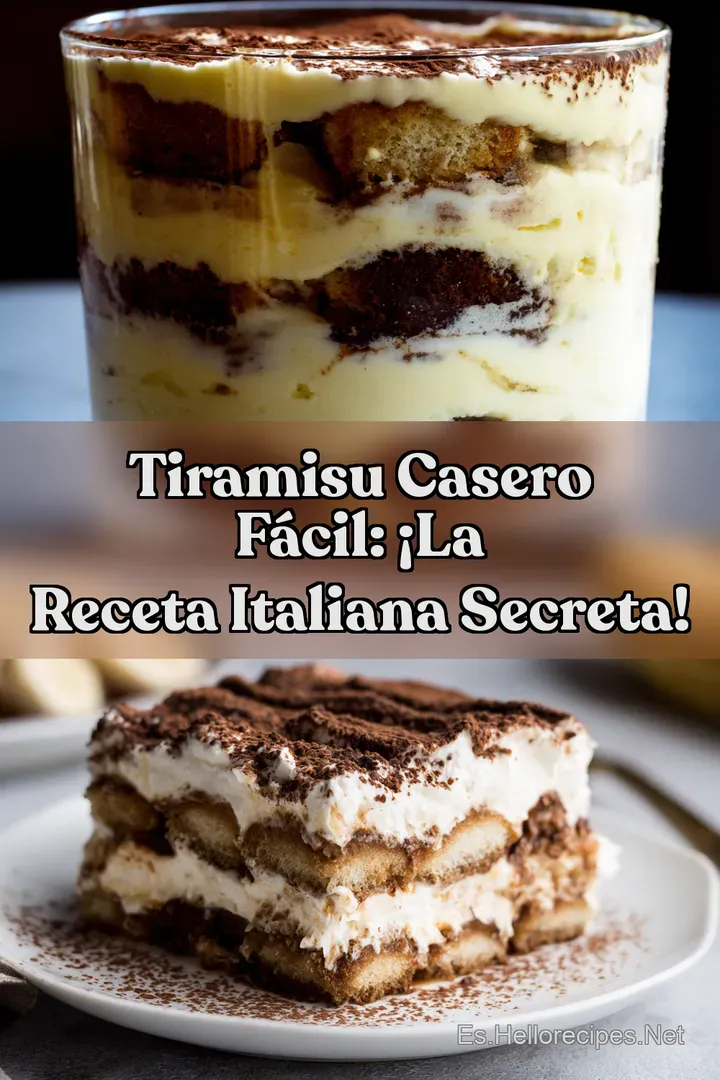 Tiramisu Casero F&aacute;cil: &iexcl;La Receta Italiana Secreta!
