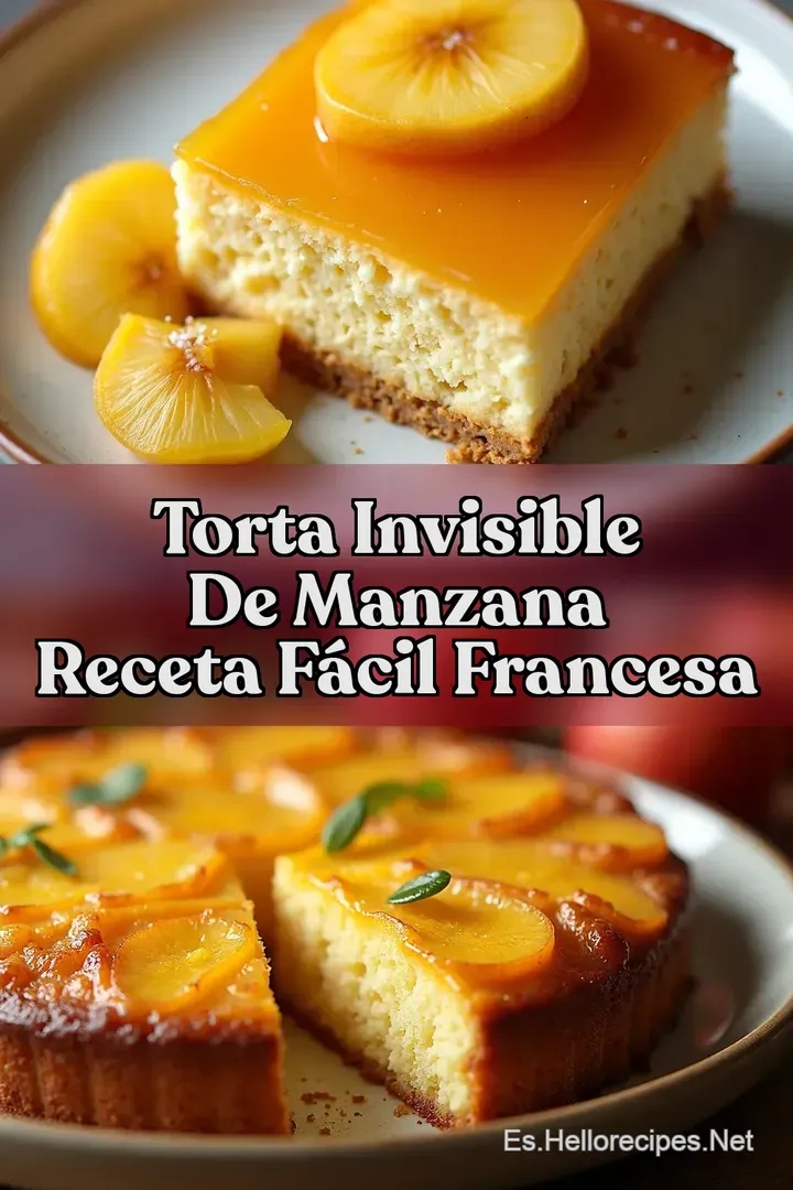 Torta Invisible de Manzana Receta F&aacute;cil Francesa