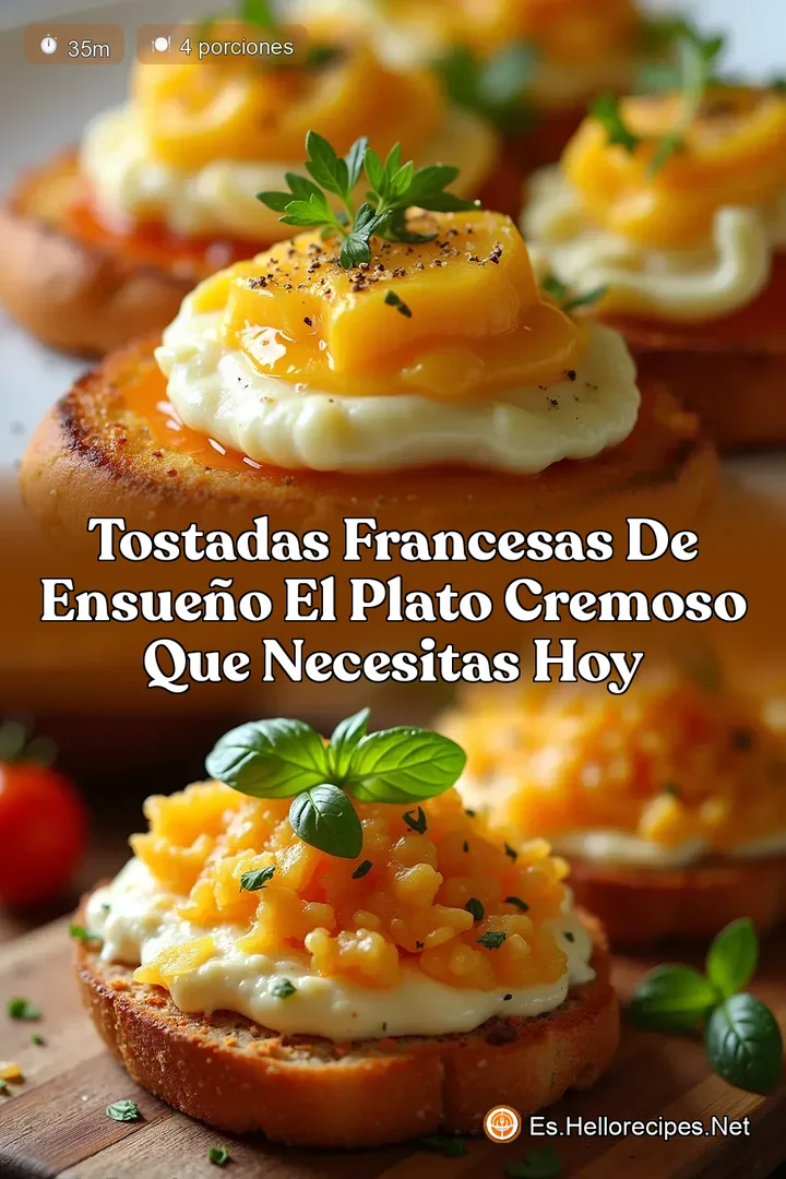Tostadas Francesas de Ensue&ntilde;o El Plato Cremoso que Necesitas Hoy