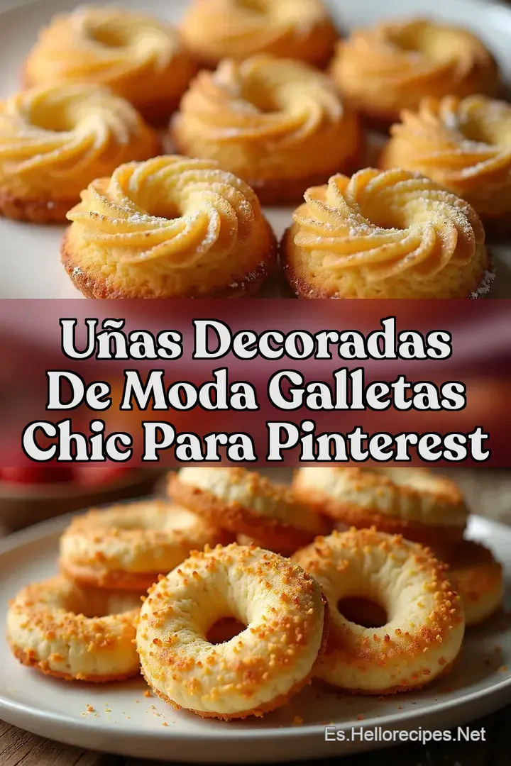 U&ntilde;as Decoradas de Moda Galletas Chic para Pinterest