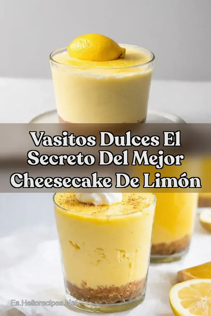 Vasitos Dulces El Secreto del Mejor Cheesecake de Lim&oacute;n