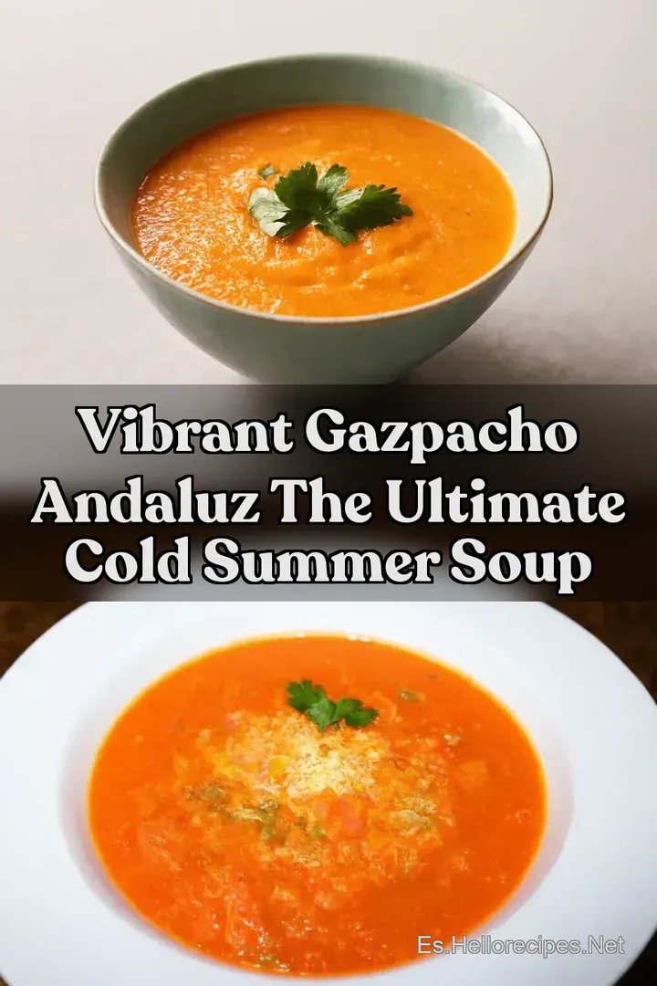 Vibrant Gazpacho Andaluz The Ultimate Cold Summer Soup
