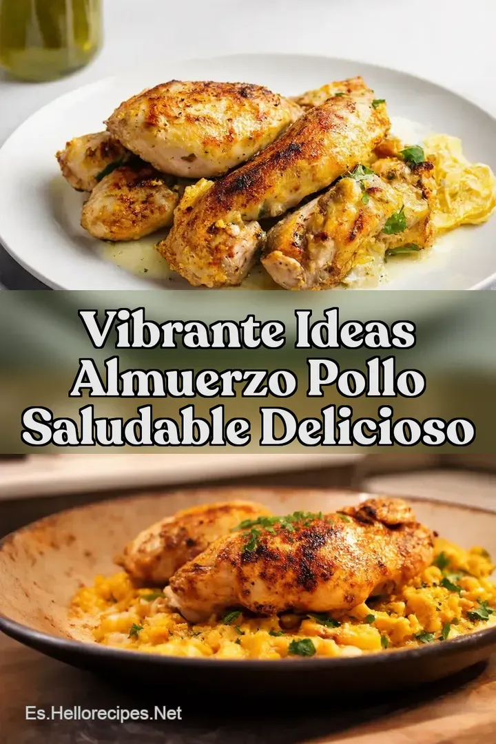 Vibrante Ideas Almuerzo Pollo Saludable Delicioso