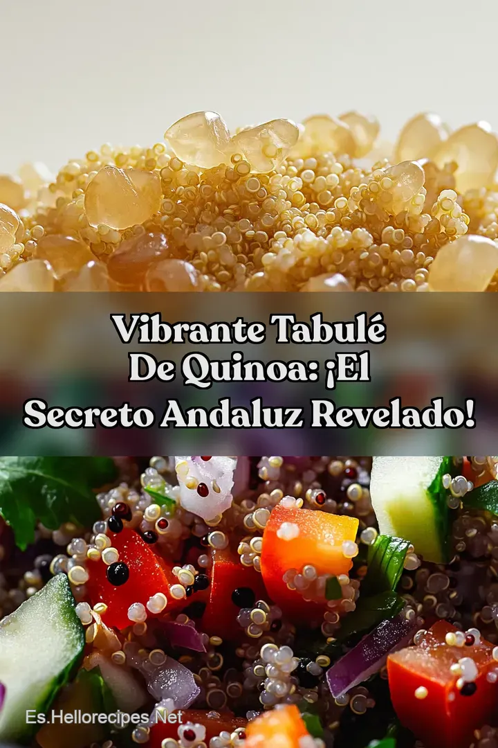 Vibrante Tabul&eacute; de Quinoa: &iexcl;El Secreto Andaluz Revelado!