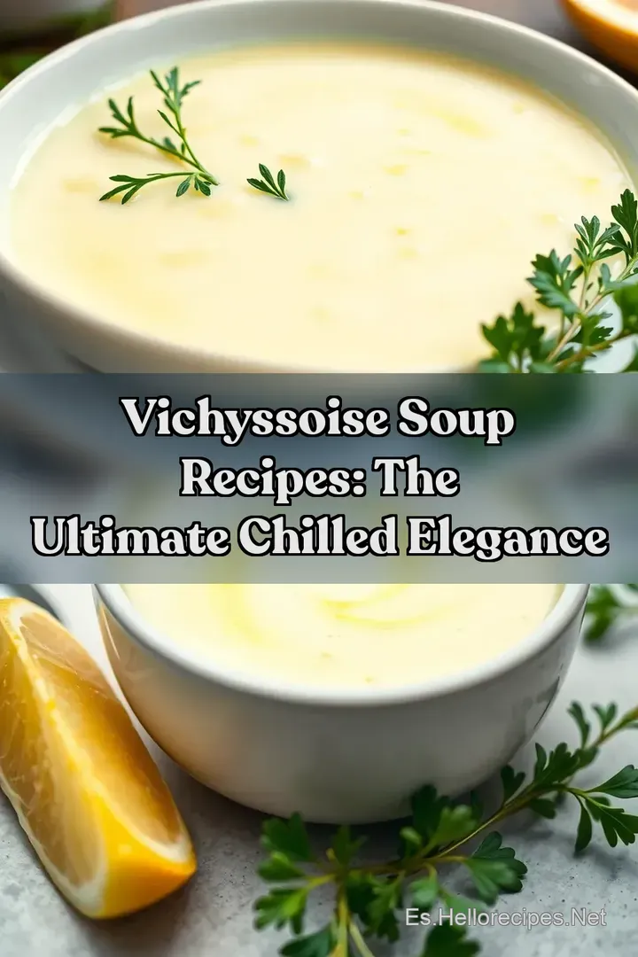 Vichyssoise Soup Recipes: The Ultimate Chilled Elegance
