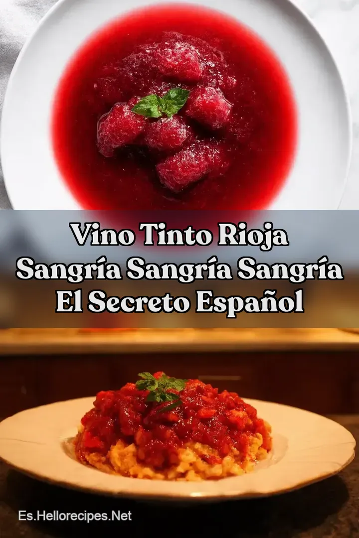 Vino Tinto Rioja Sangr&iacute;a Sangr&iacute;a Sangr&iacute;a El Secreto Espa&ntilde;ol
