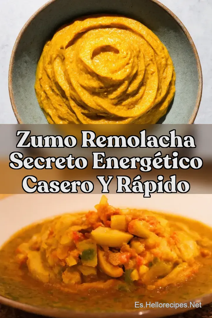 Zumo Remolacha Secreto Energ&eacute;tico Casero y R&aacute;pido