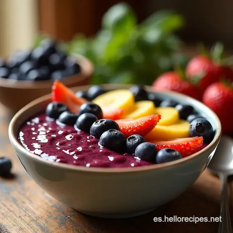 A&ccedil;a&iacute; Bowl Energ&eacute;tico Tu Desayuno Tropical Revitalizante presentation