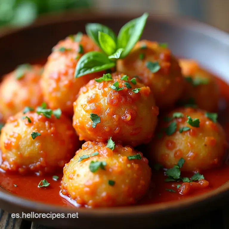 Alb&oacute;ndigas en Salsa de Tomate Caseras