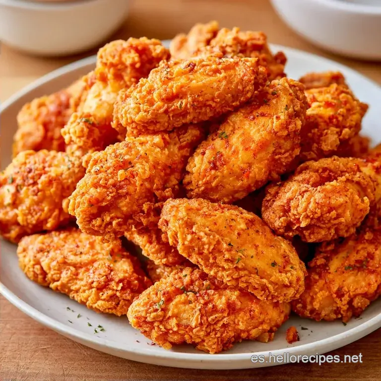 Alitas De Pollo Fritas Extra Crujientes