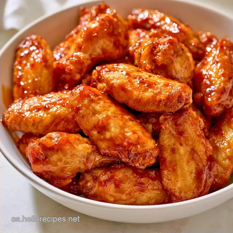 Alitas de Pollo Miel Crujientes