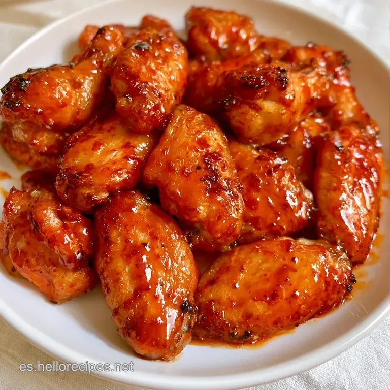 Montaje elegante de pollo frito brillante y rojizo, acompañado de bastones de apio y un cuenco de salsa blanca.