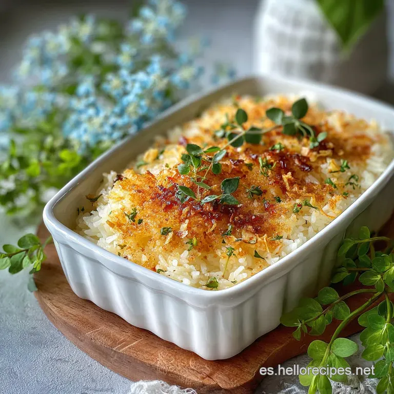 Arroz al horno en cazuela de barro