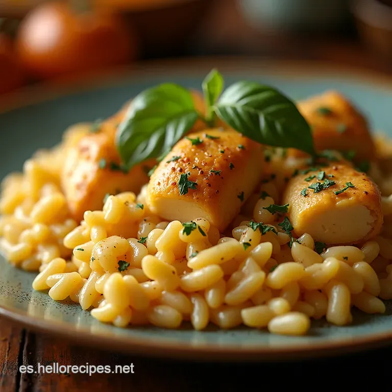 El Abrazo De La Abuela Arroz Caldoso Con Pollo Cremoso Y Lleno De Sabor presentation