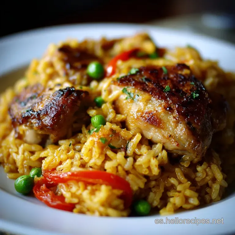 Arroz Con Pollo a La Colombiana: Receta Tradicional presentation
