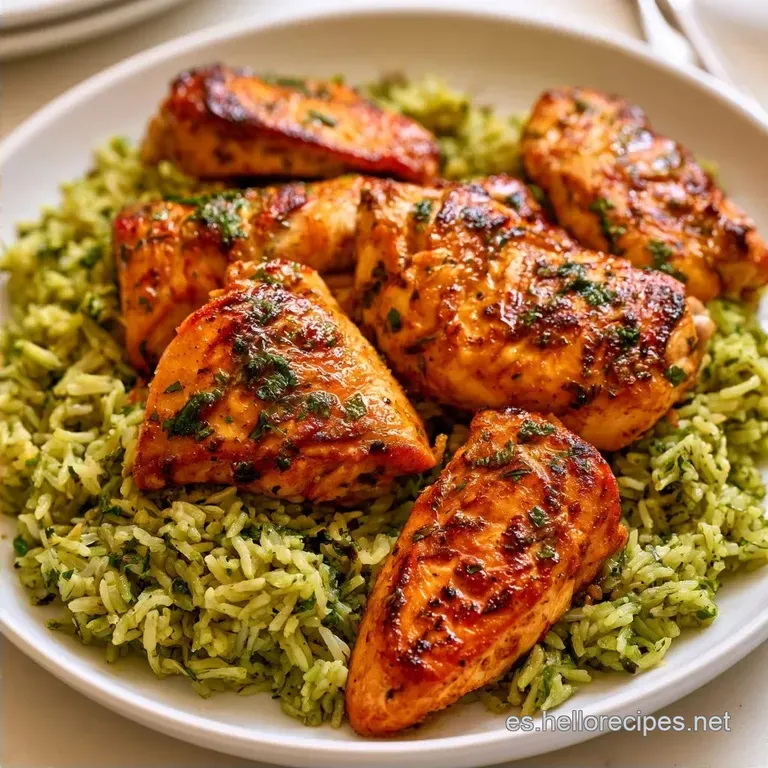 Arroz Con Pollo Peruano con Culantro