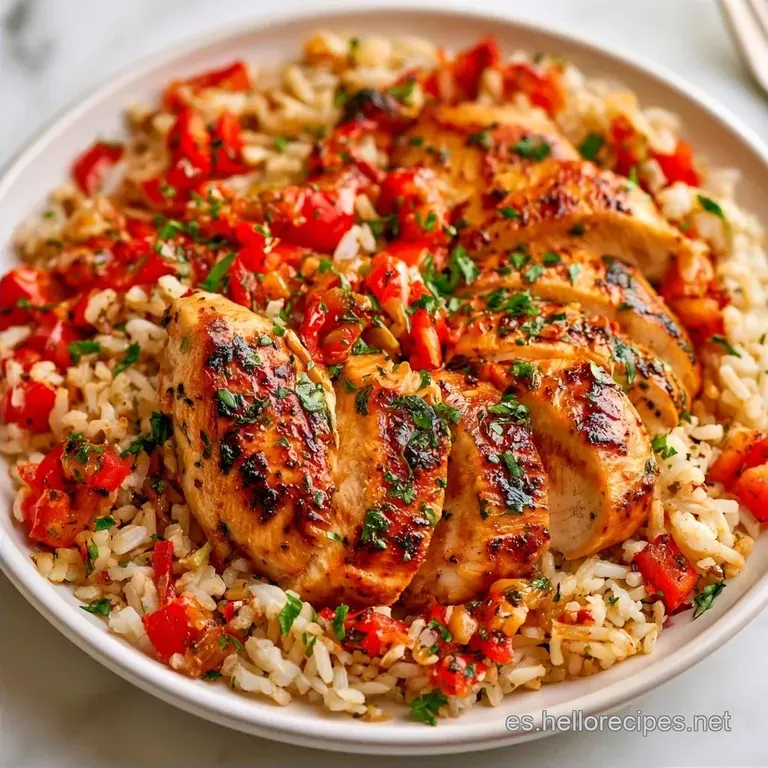 Arroz con Pollo y Verduras en Sartén