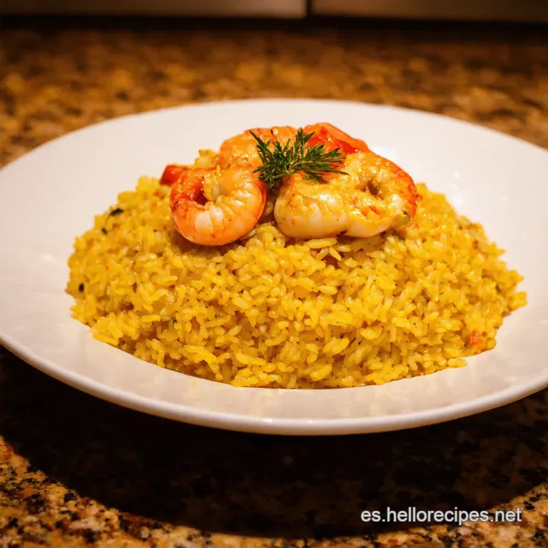Arroz Meloso De Marisco presentation