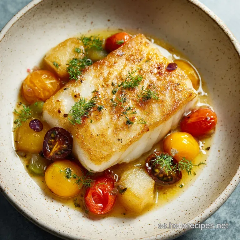Receta de Bacalao Confitado: Textura Sedosa