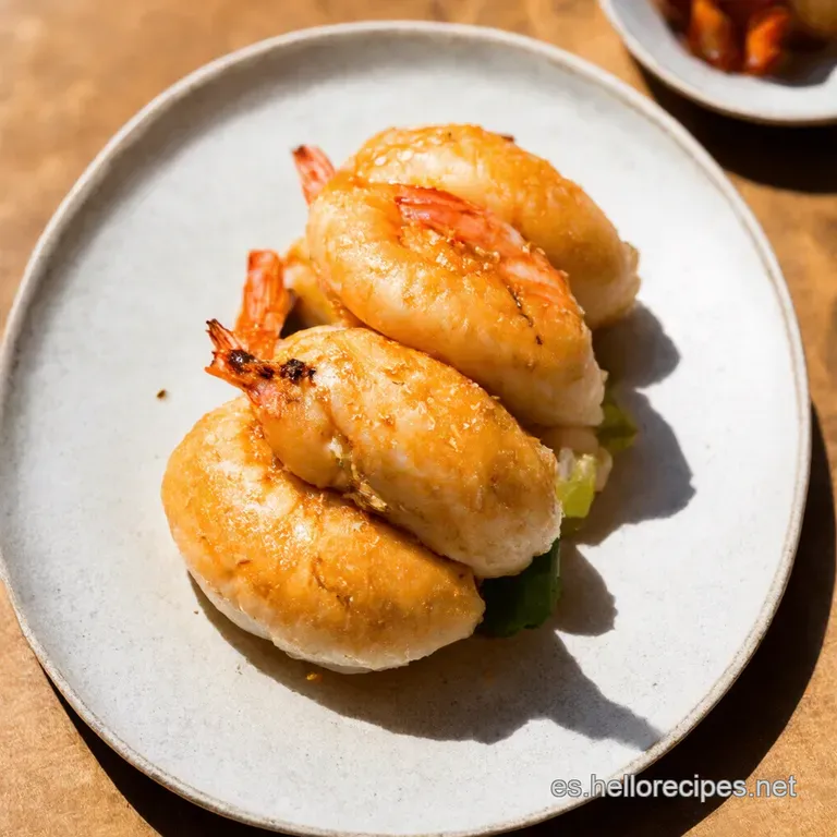 Baos con Camarones Dinamita