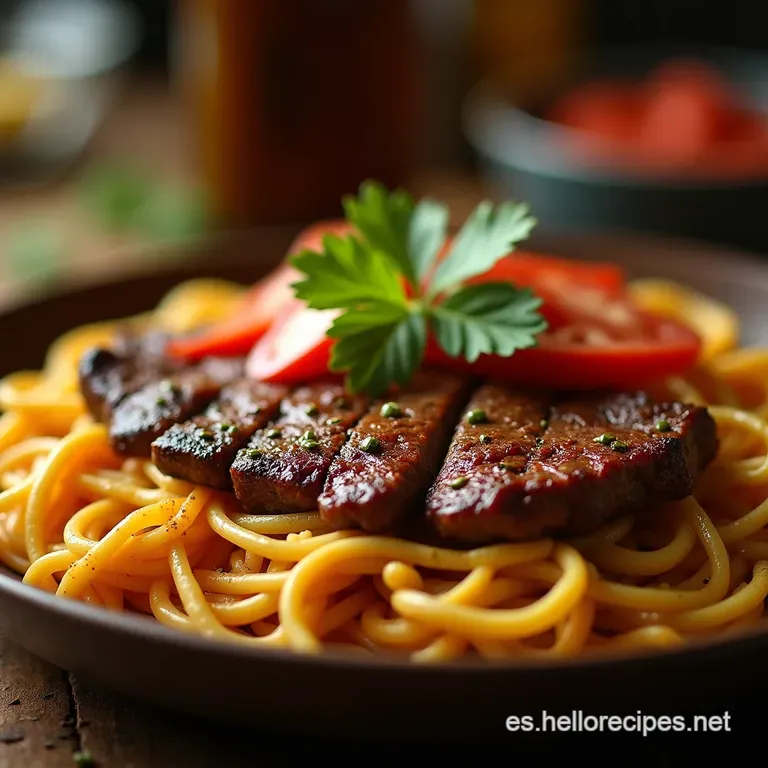 Bistec a La Criolla Express Jugosidad Y Sabor De Pueblo En Minutos presentation